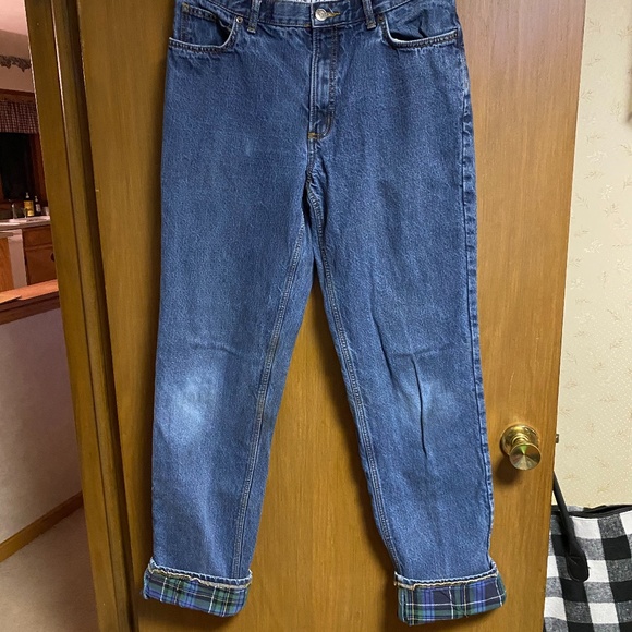 Lands End Flannel Lined Pants 